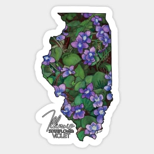 Illinois State Violets Sticker